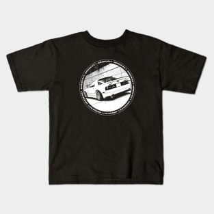 MAZDA RX-7 FC Black 'N White 4 (Black Version) Kids T-Shirt